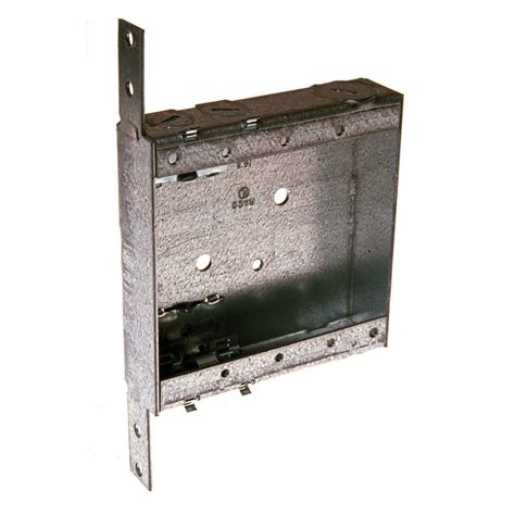 2-gang electrical metal wall box|shallow double outlet box.